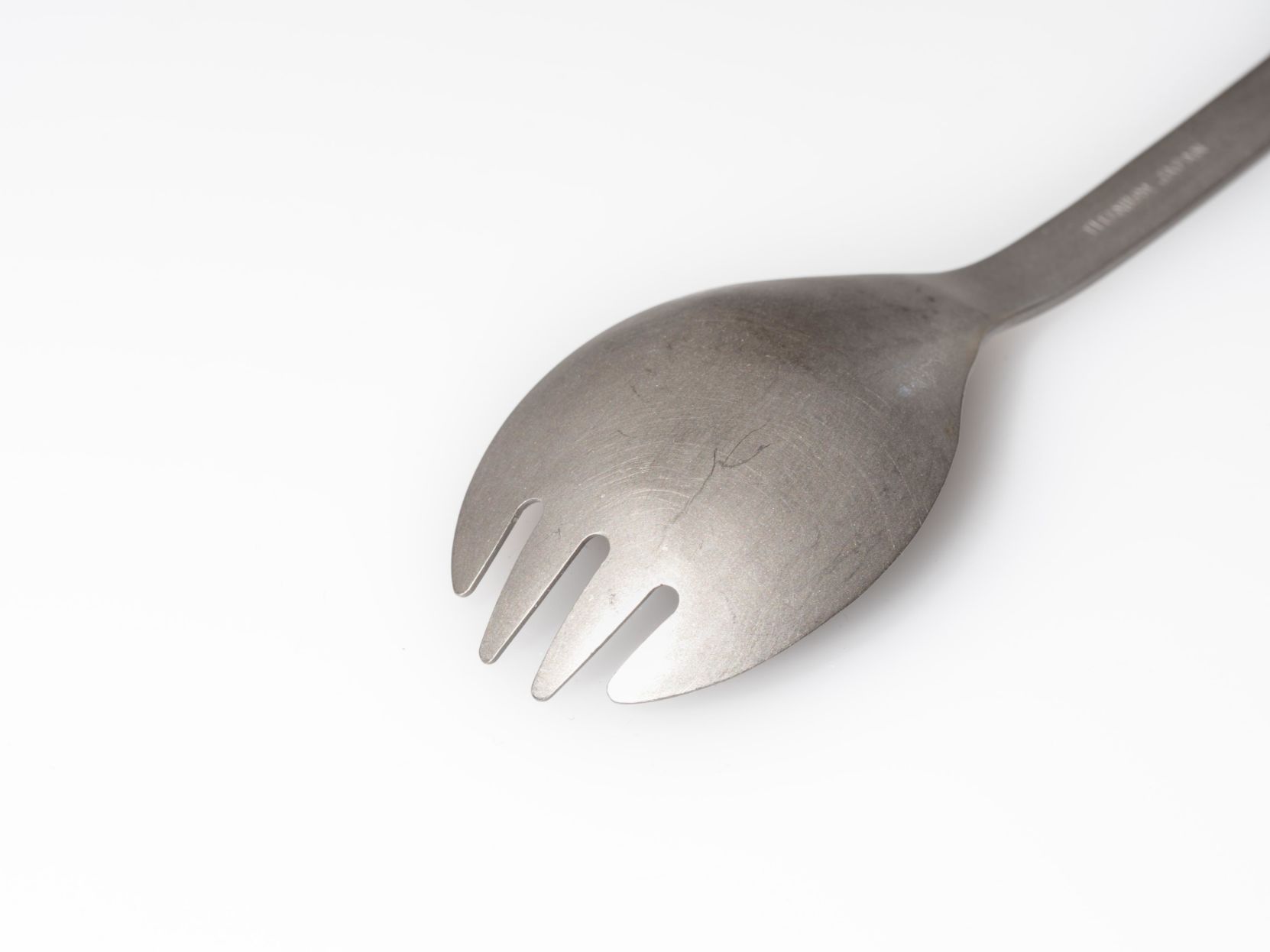 Stainless steel spork